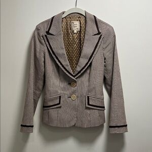Nanette Lepore Brown Striped Women's Blazer